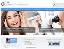 Tablet Screenshot of exetereye.com